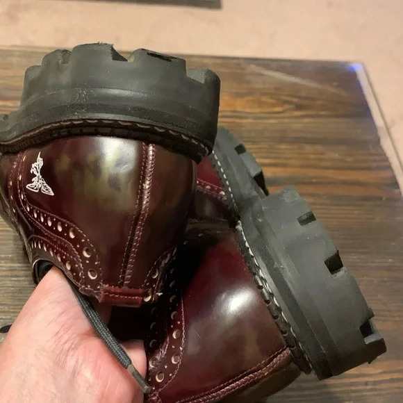 SOLD!  Sz 8 Vintage John Fluevog Angel Soles Oxford Shoes - Picture 13 of 16